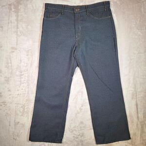 Vintage 1970s Levi’s Saddleman Orange Tab Dacron Pants 38x30